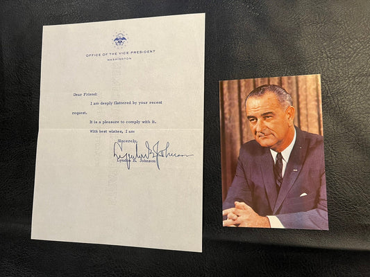Lyndon Johnson autograph
