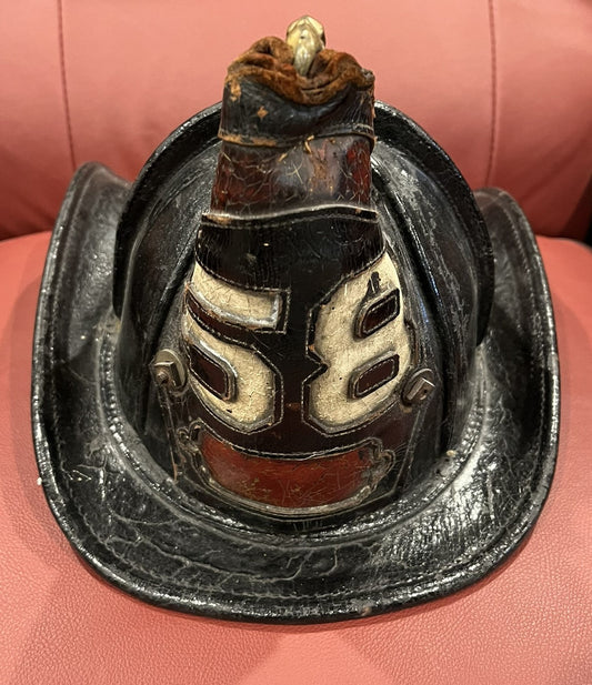 Vintage fire chief helmet