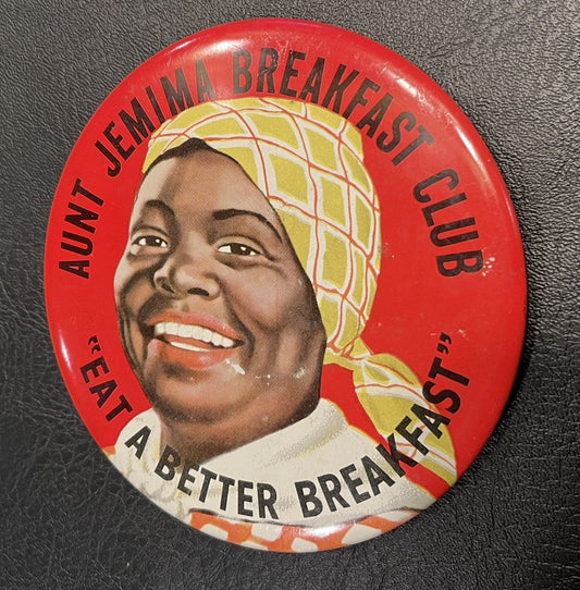 Aunt Jemima button pin