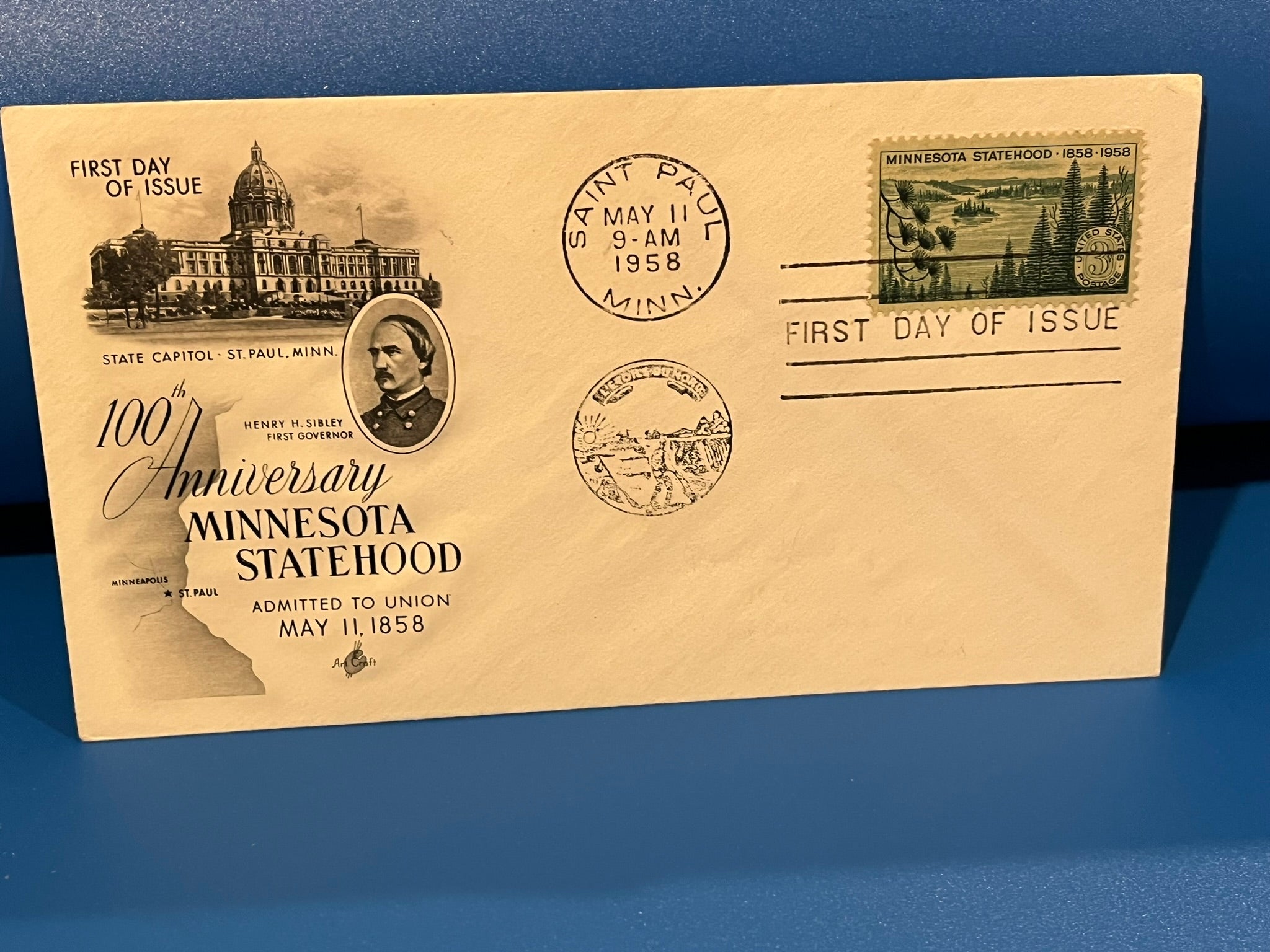 Minnesota 100th Anniversary. 1958 – History Bound
