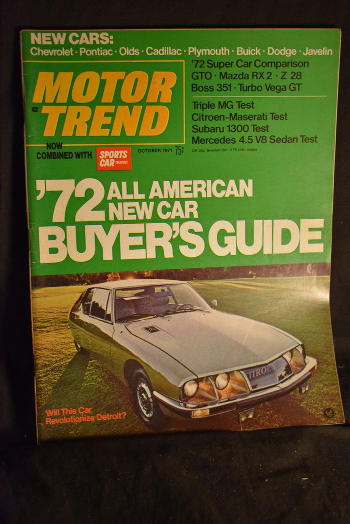 Motor Trend October 1971
