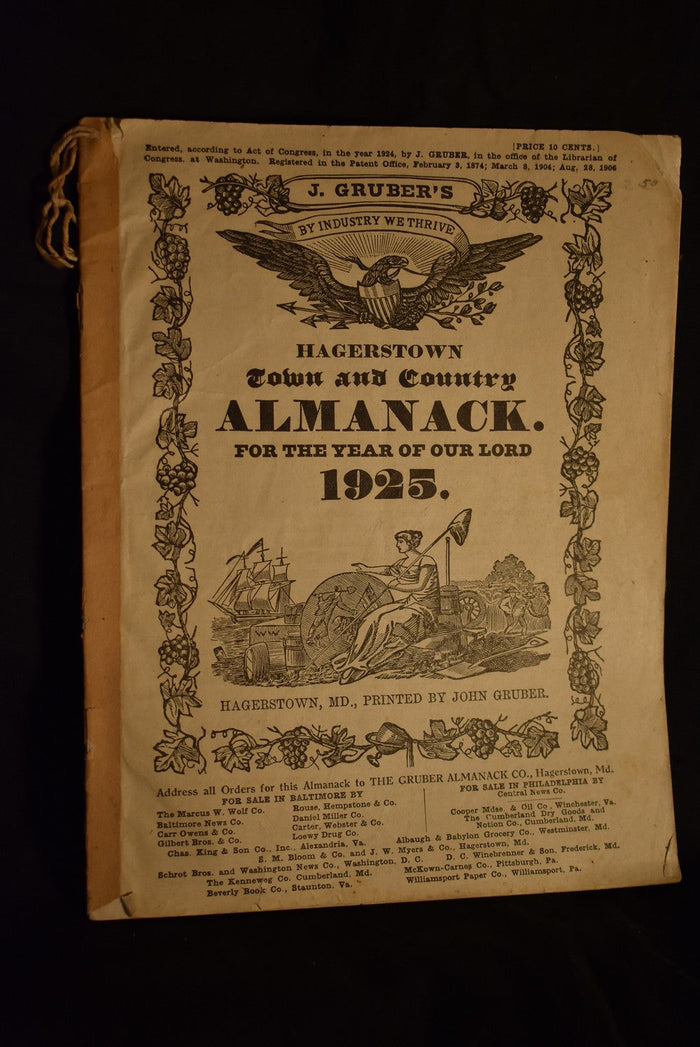 Hagerstown Town and Country Almanack For The Year of Our Lord 1925