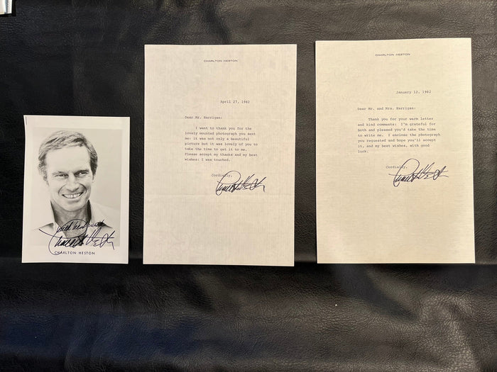 Charleton Heston autograph