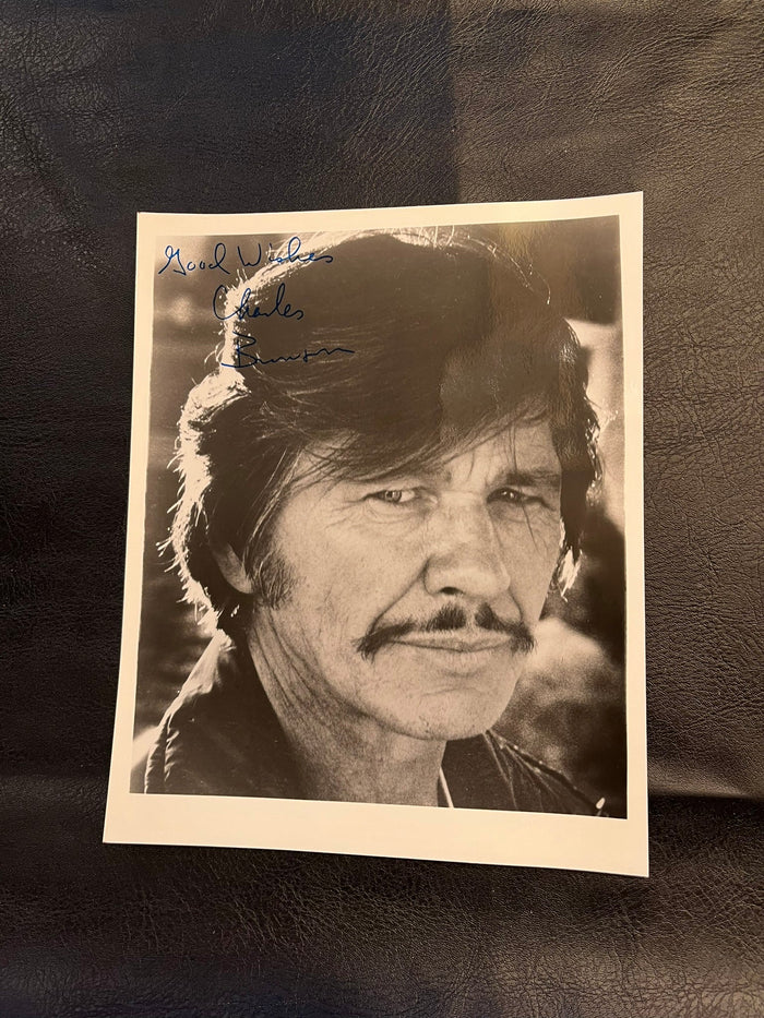 Charles Bronson autograph