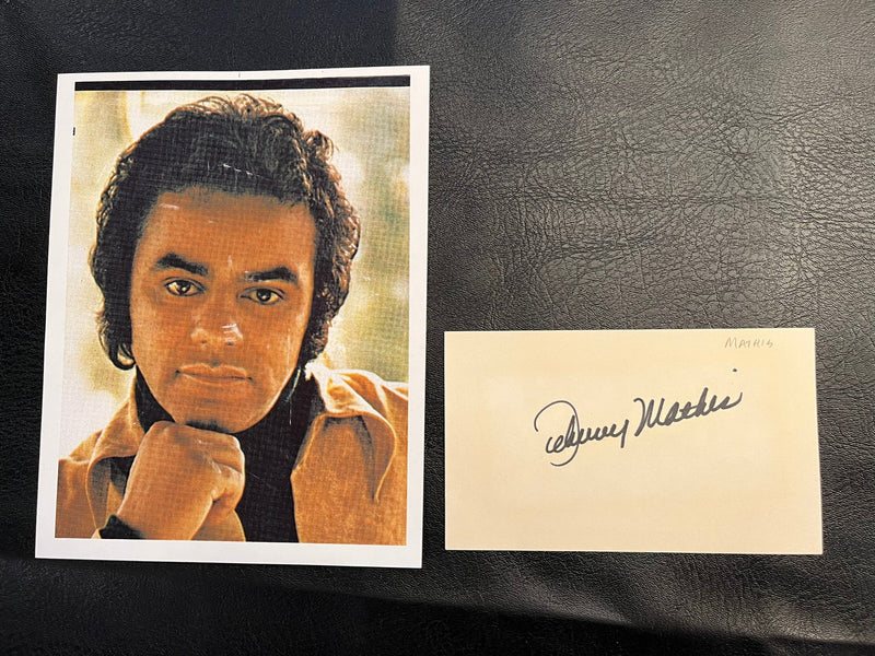 Johnny Mathis autograph