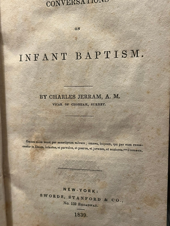 Conversations or Infant Baptism