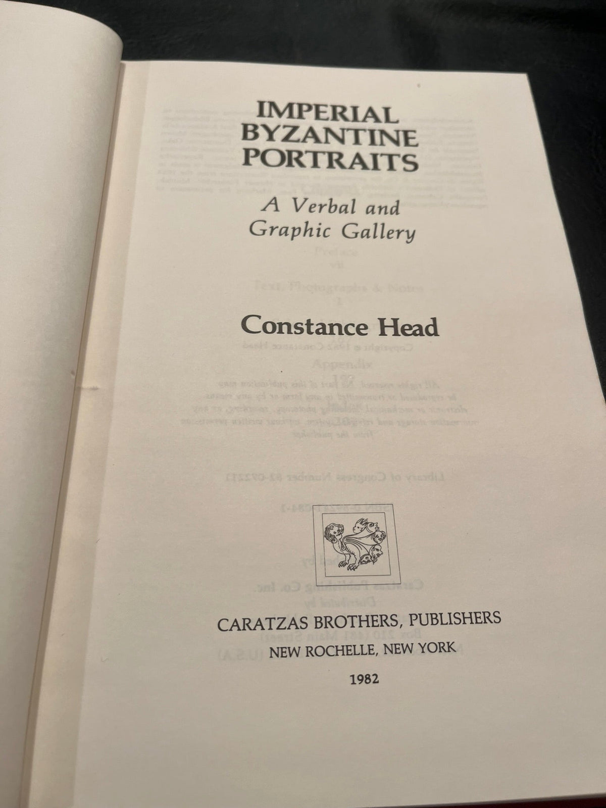 Imperial Byzantine Portraits : A Verbal and Graphic Gallery