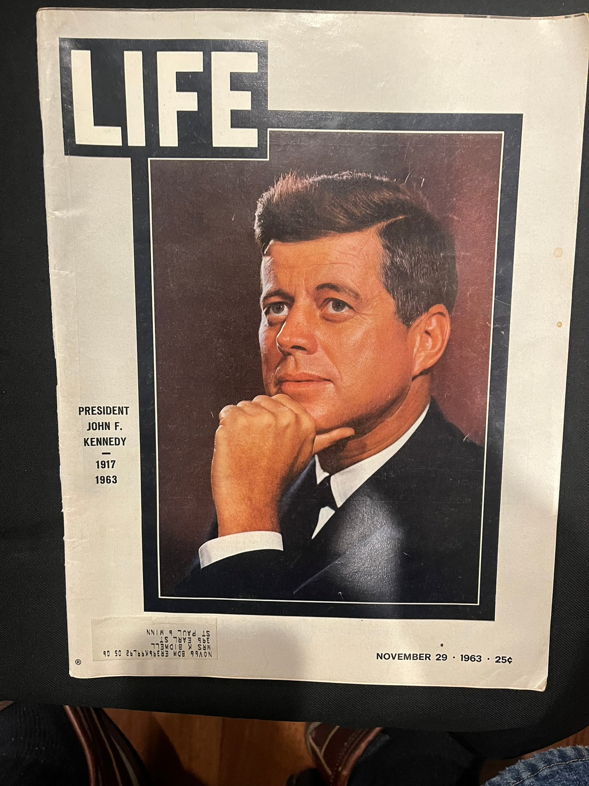 Life:  John F. Kennedy      November 29,1963