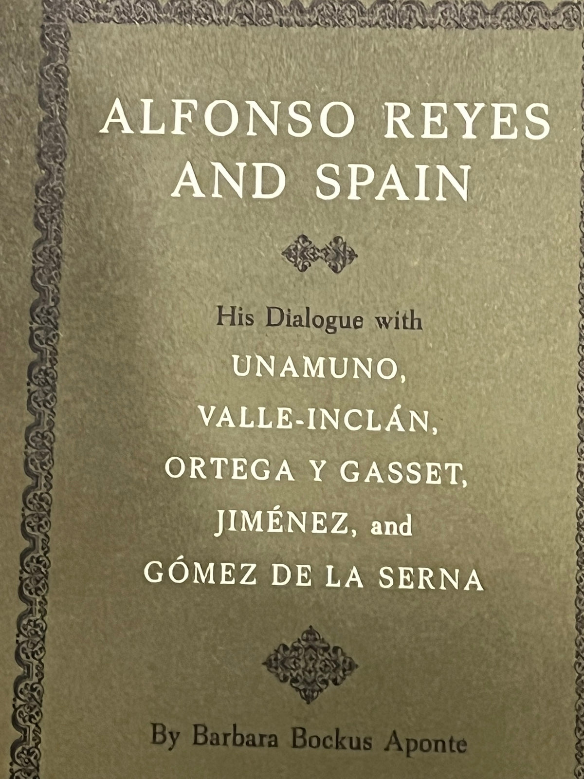 Alfonso Reyes and Spain
