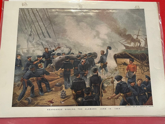 Kearsarge Sinking the Alabama June 19, 1864