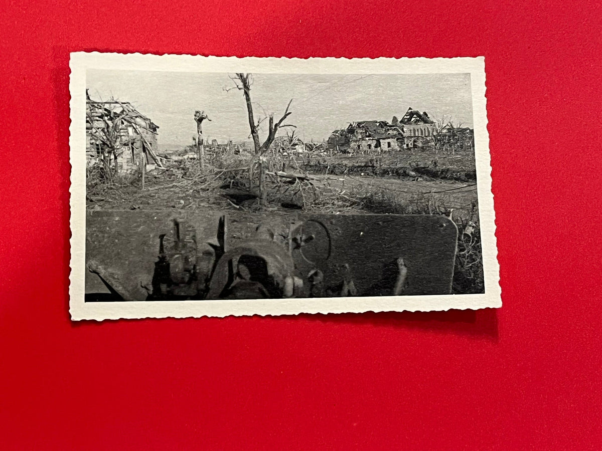 Bomb Damage in French Town