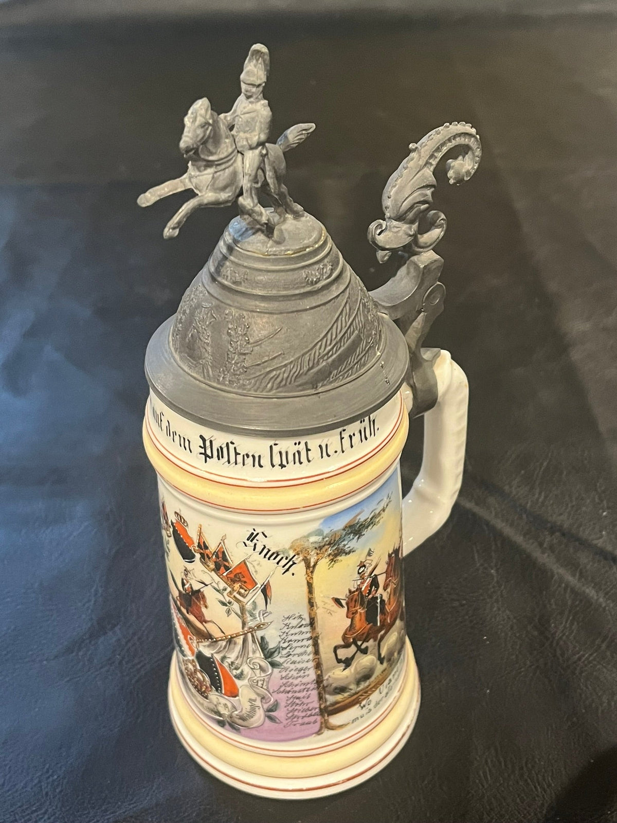 German Cavalry Military Beer Stein