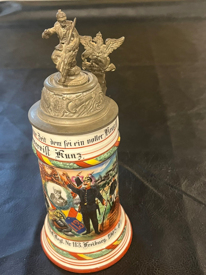 German Infantry Military Beer Stein - Company 5
