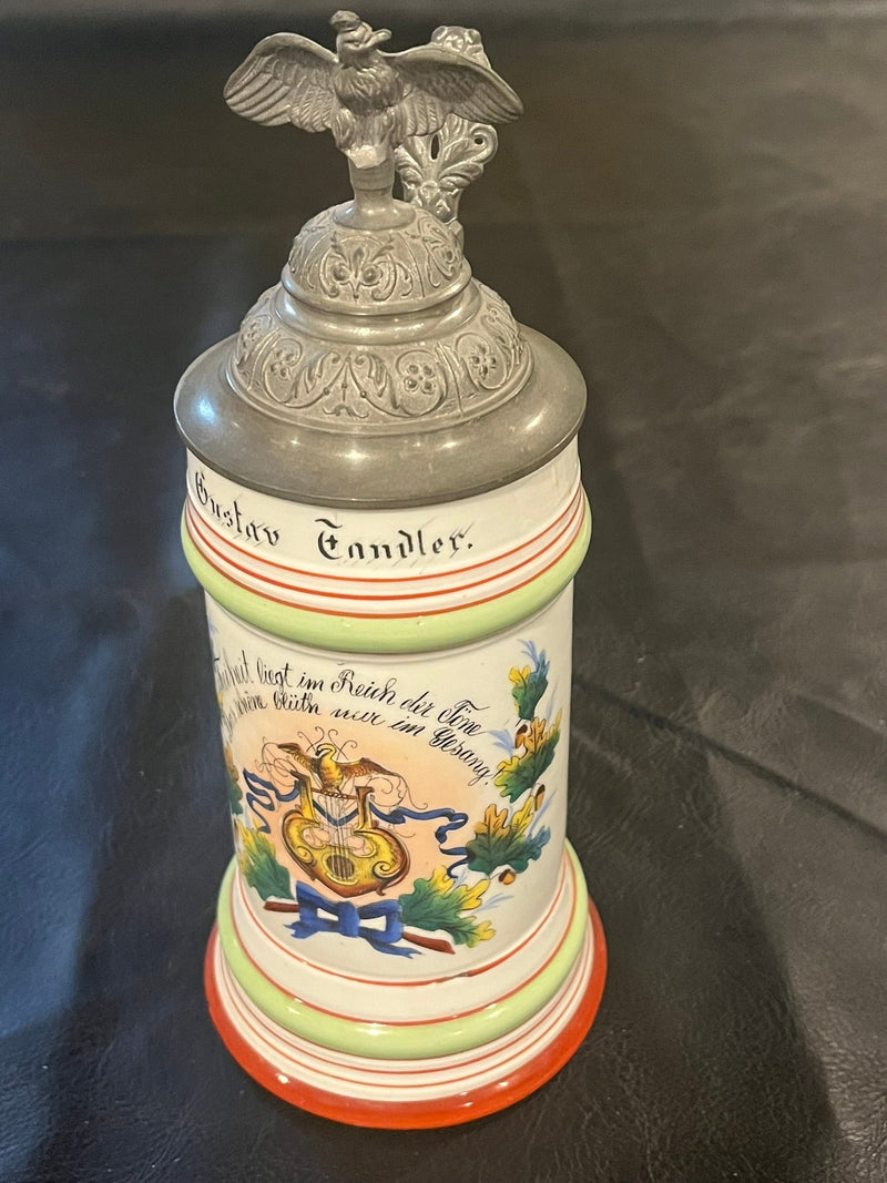 German Patriotic Military Beer Stein