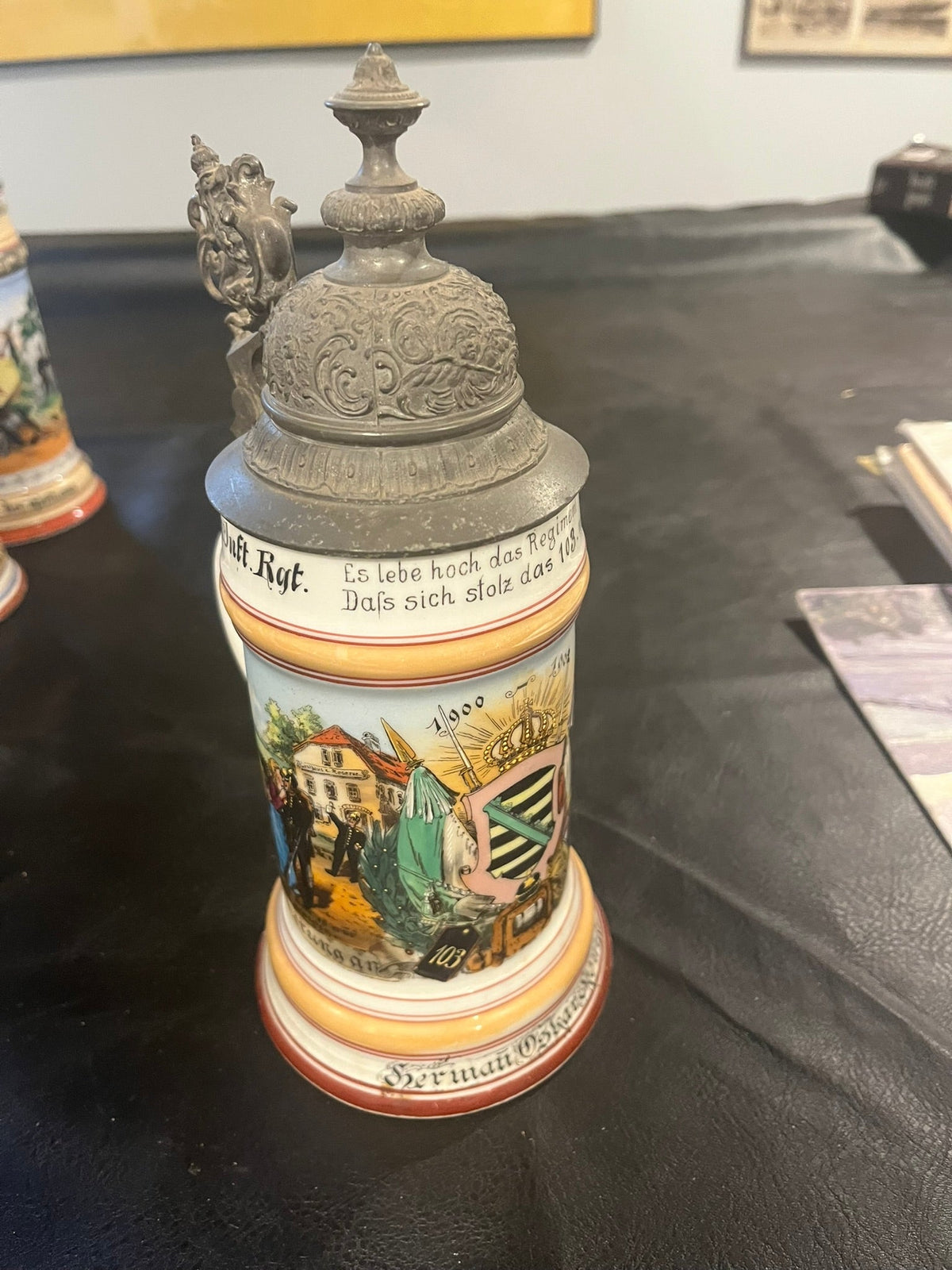 German Infantry Military Beer Stein 103