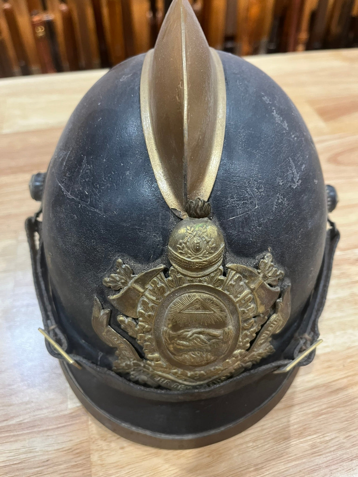 German Home Defense Firemans Helmet