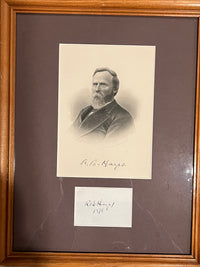 Rutherford B. Hayes, Autograph and CDV