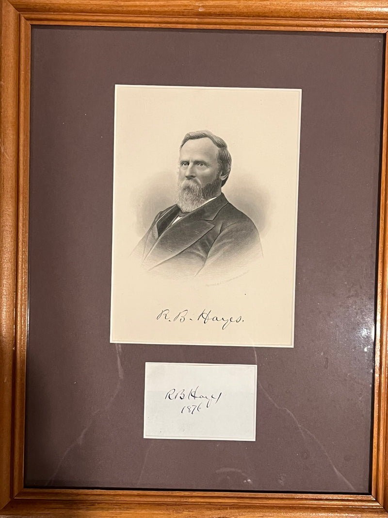 Rutherford B. Hayes, Autograph and CDV