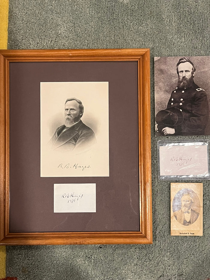 Rutherford B. Hayes, Autograph and CDV