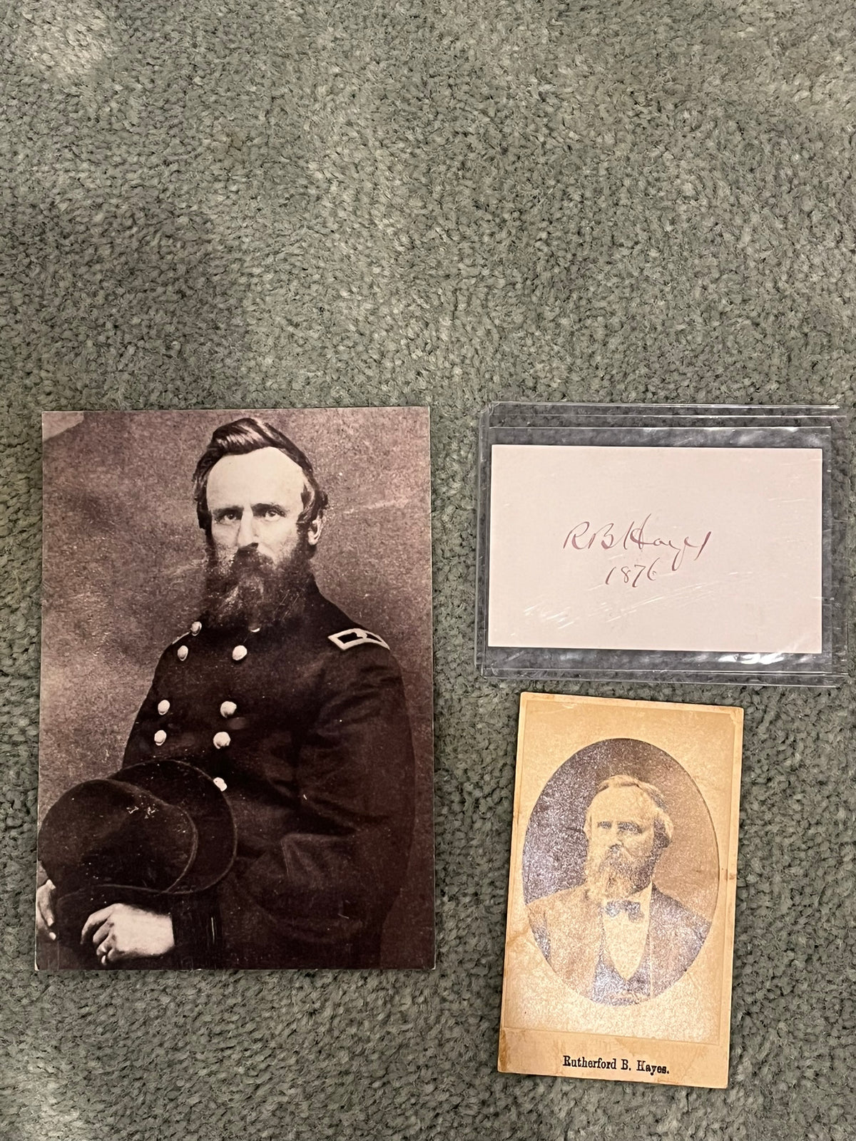 Rutherford B. Hayes, Autograph and CDV