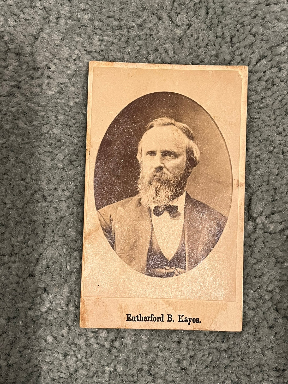 Rutherford B. Hayes, Autograph and CDV