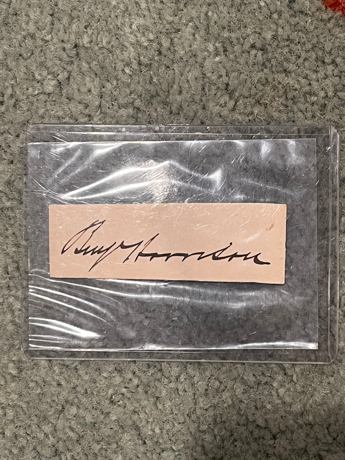 Benjamin Harrison, Autograph and photo