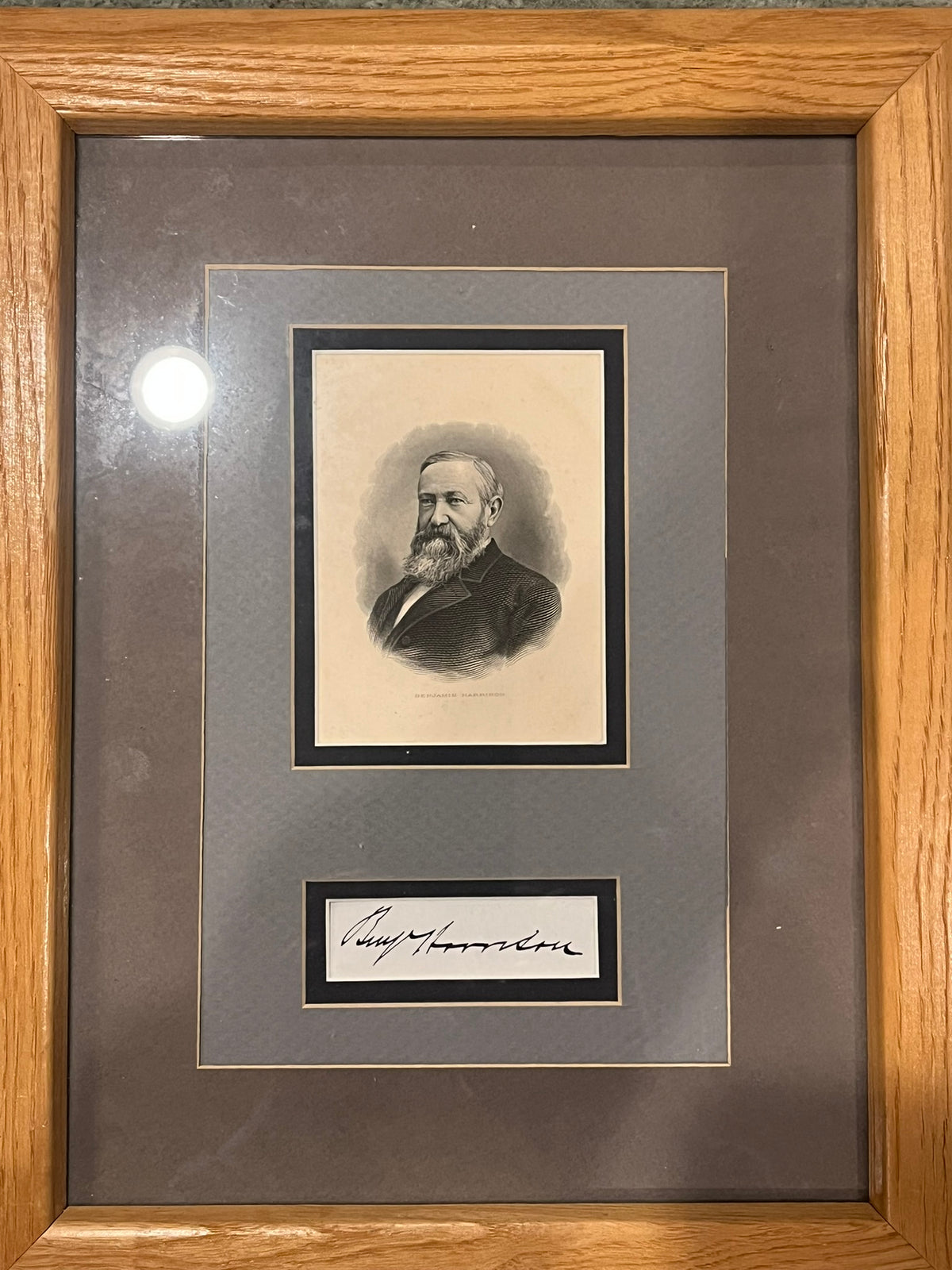 Benjamin Harrison, Autograph and photo