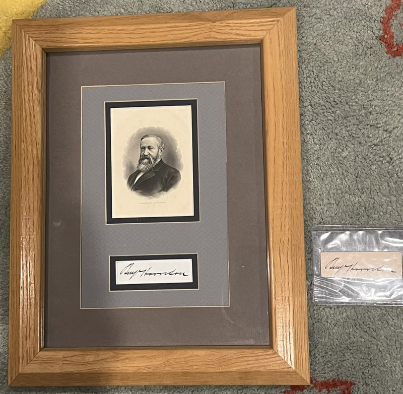 Benjamin Harrison, Autograph and photo