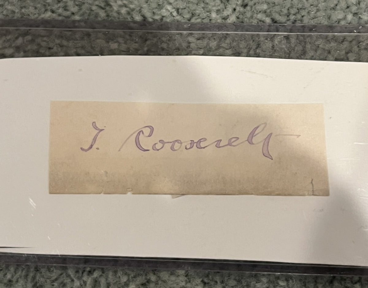 Theodore "Teddy" Roosevelt Autograph, photo, and CDV