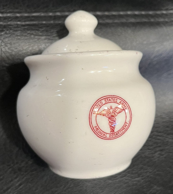 US Army Medical Dept lidded jar