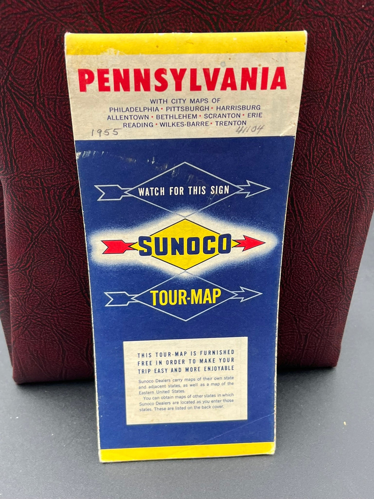 Sunoco tour map of Pennsylvania