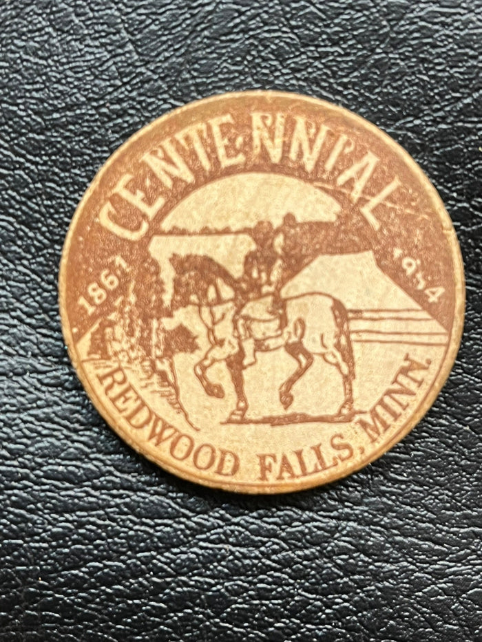 Redwood Falls Minnesota CentennialWooden Nickel