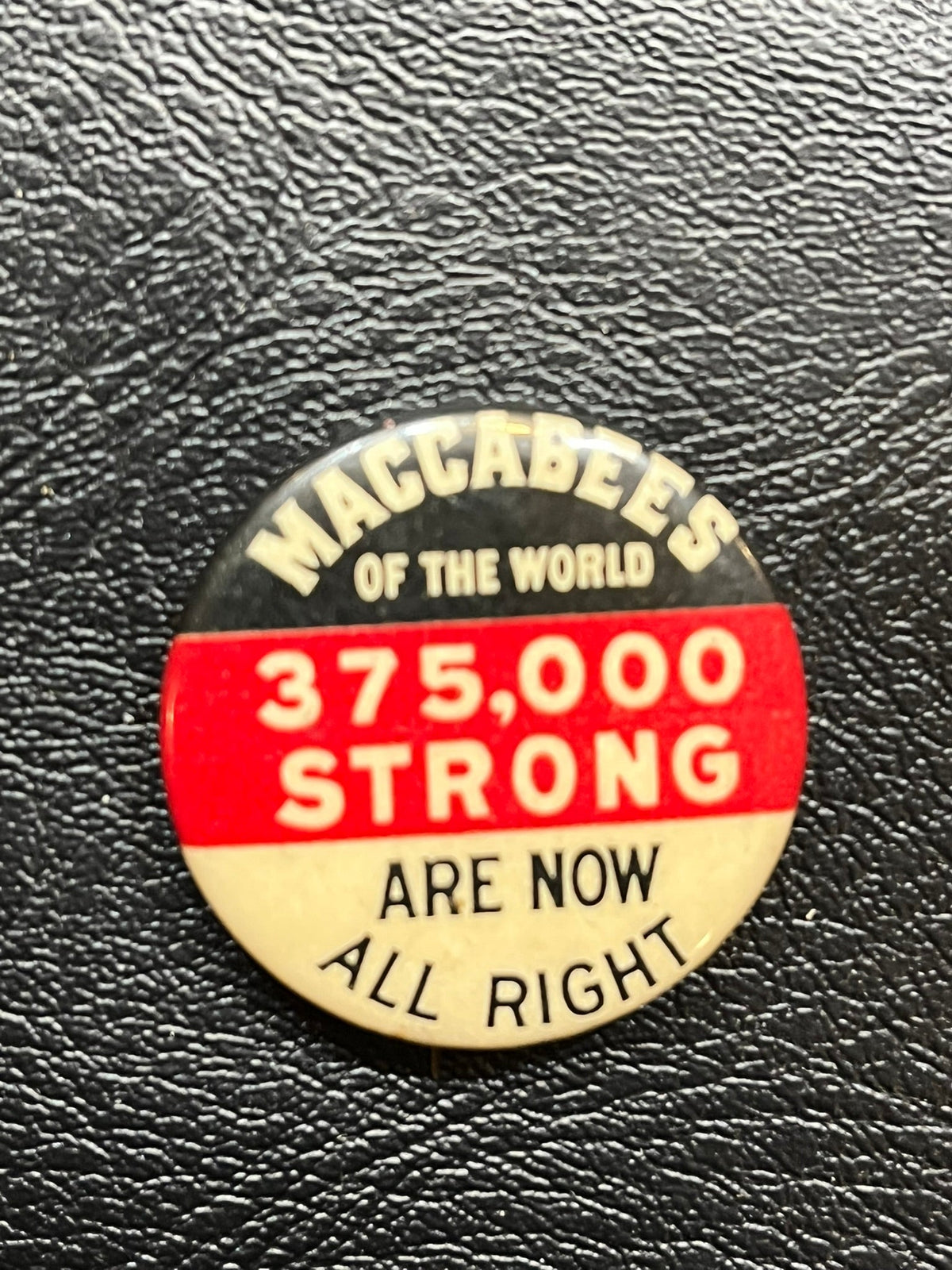 1910 Maccabees of the World pin
