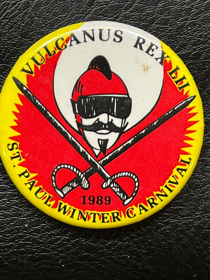 1989 St. Paul Winter Carnival Vulcanus Rec LII pin