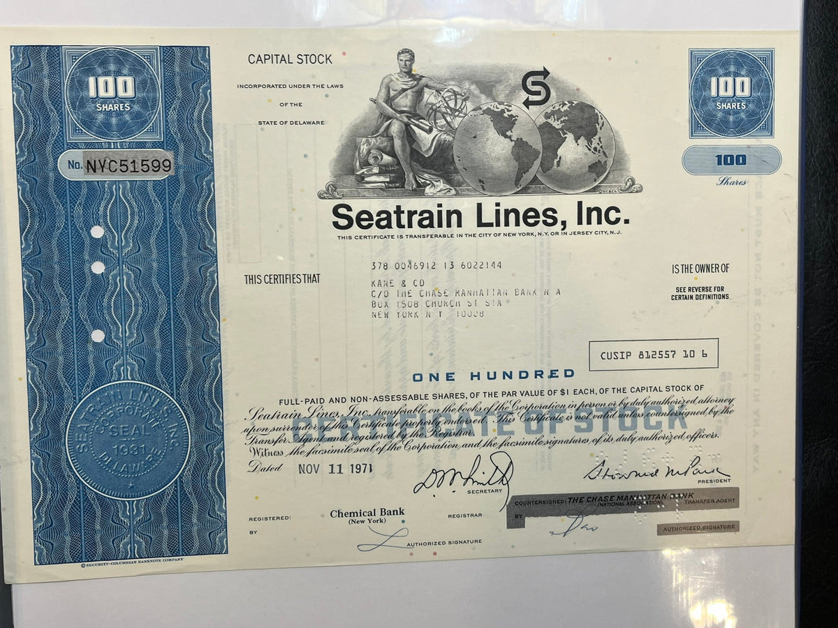 Seatrain Lines, Inc Capital Stock