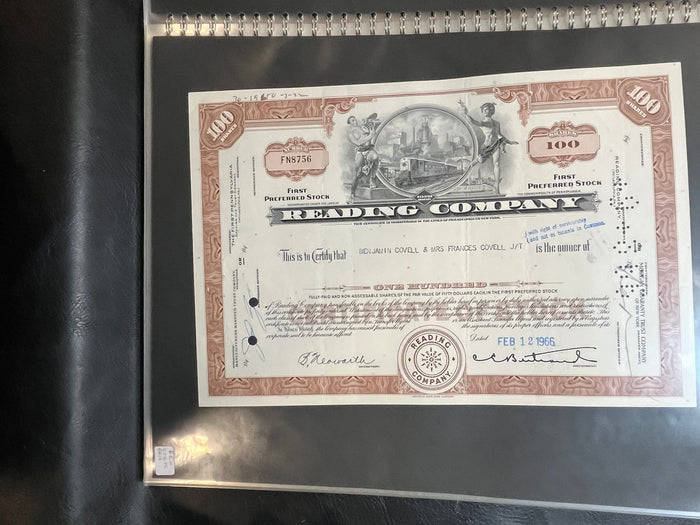 Reading Railroad 1st Preferred Stock