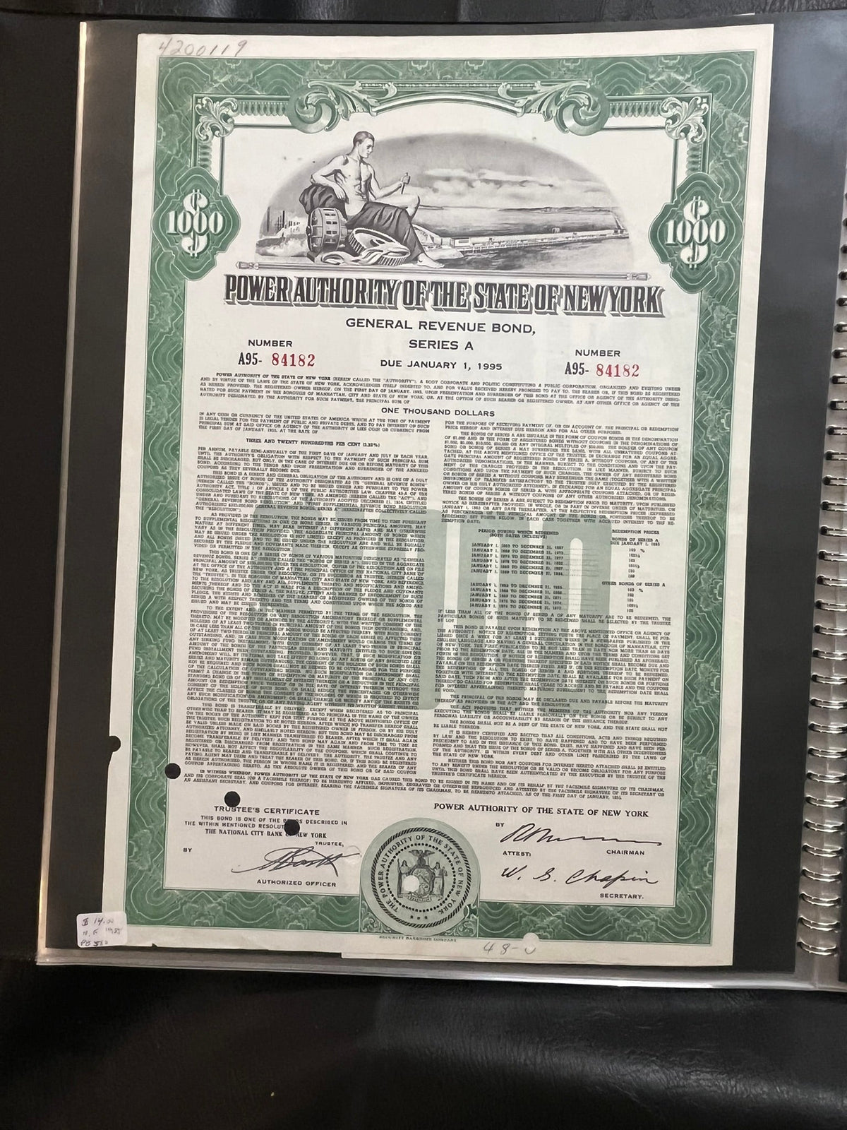 Power Company of New York General Revenue Bond