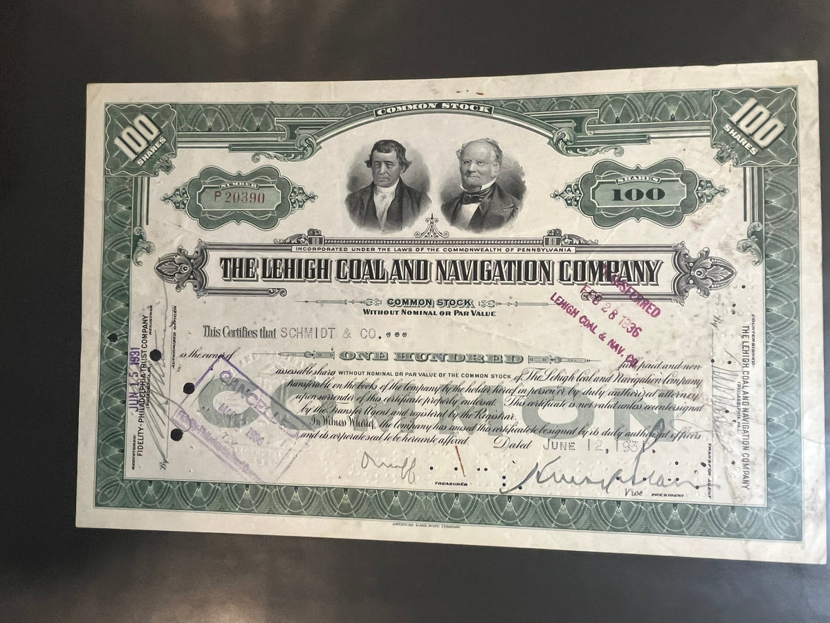 Lehigh Coal and Navigation Company Common Stock