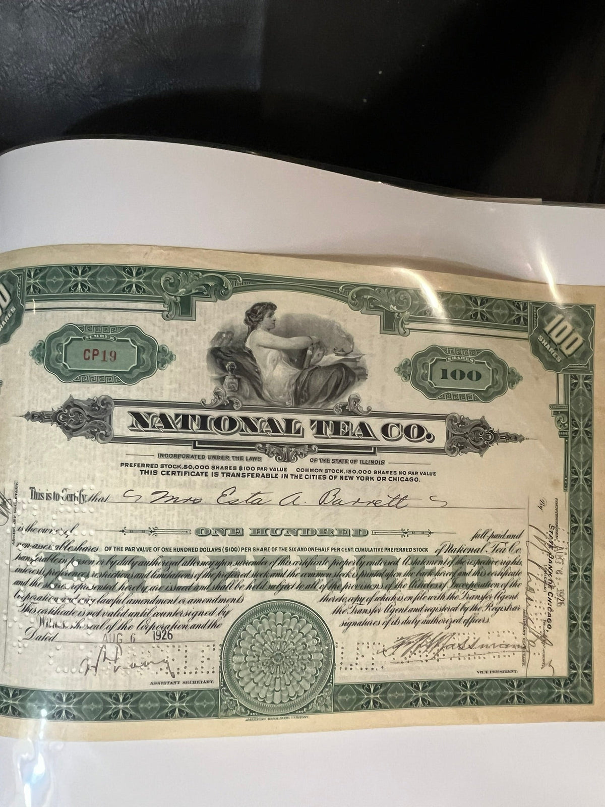 Natonal Tea Co. Preferred Stock