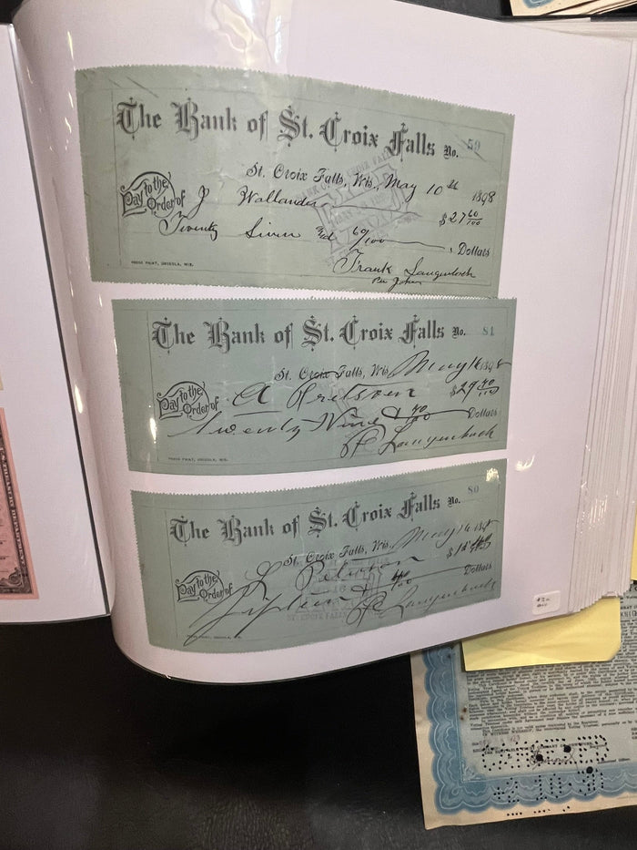 Bank of St. Croix Falls, Wisconsin Checks