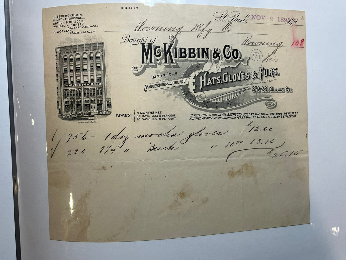 Mckibbin & Co. Invoice
