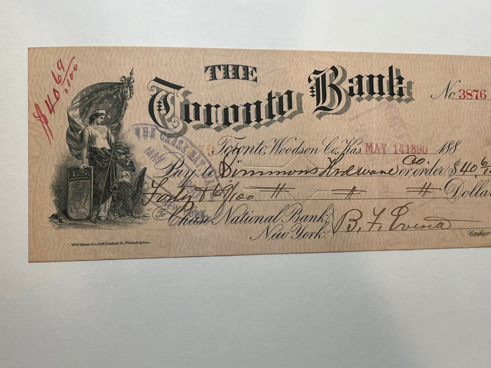 The Toronto Bank Check