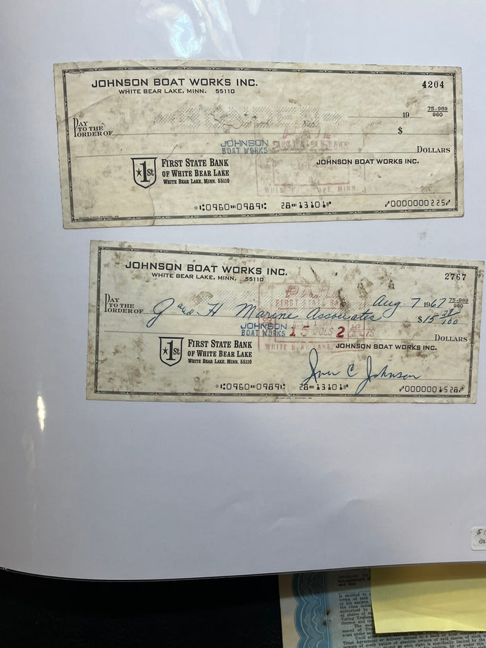 Johnson Boat Works - Checks