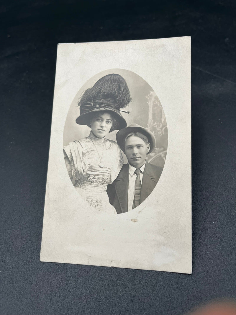 Hat Pin Girl RPPC
