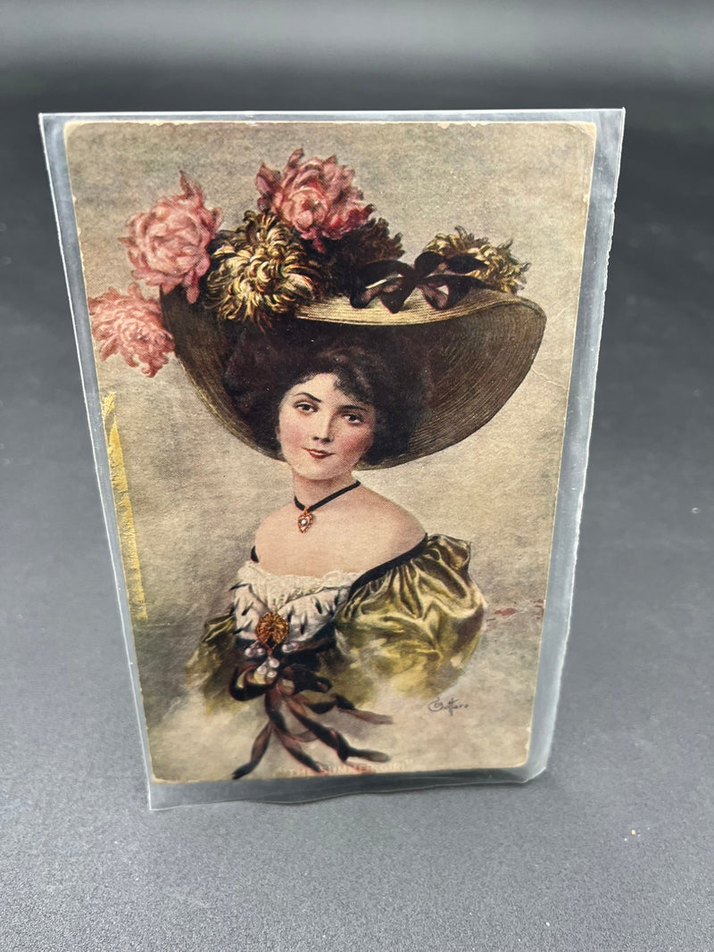Merry Widow Hat Lady