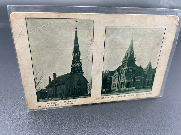 Catholic Church and Presbyterian Church - Blue Earth