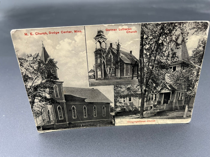 M.E. Church, German Lutheran Church & Congregational Church - Dodge Center