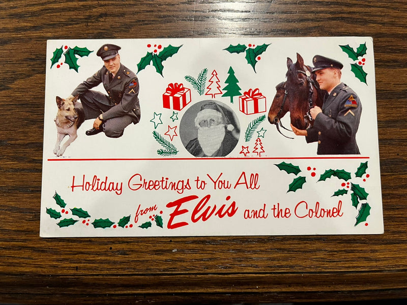Holiday Greetings from Elvis and the Colonel
