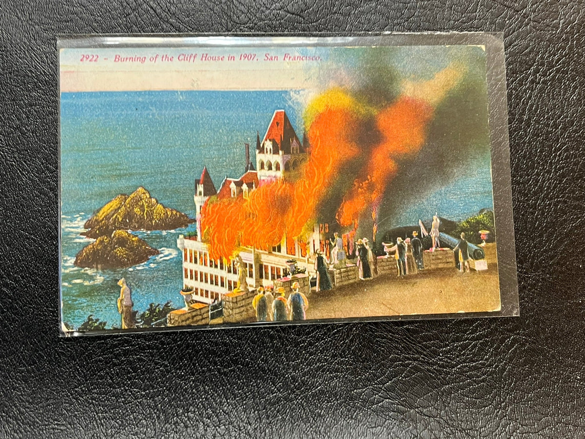 Original Cliff House on Fire