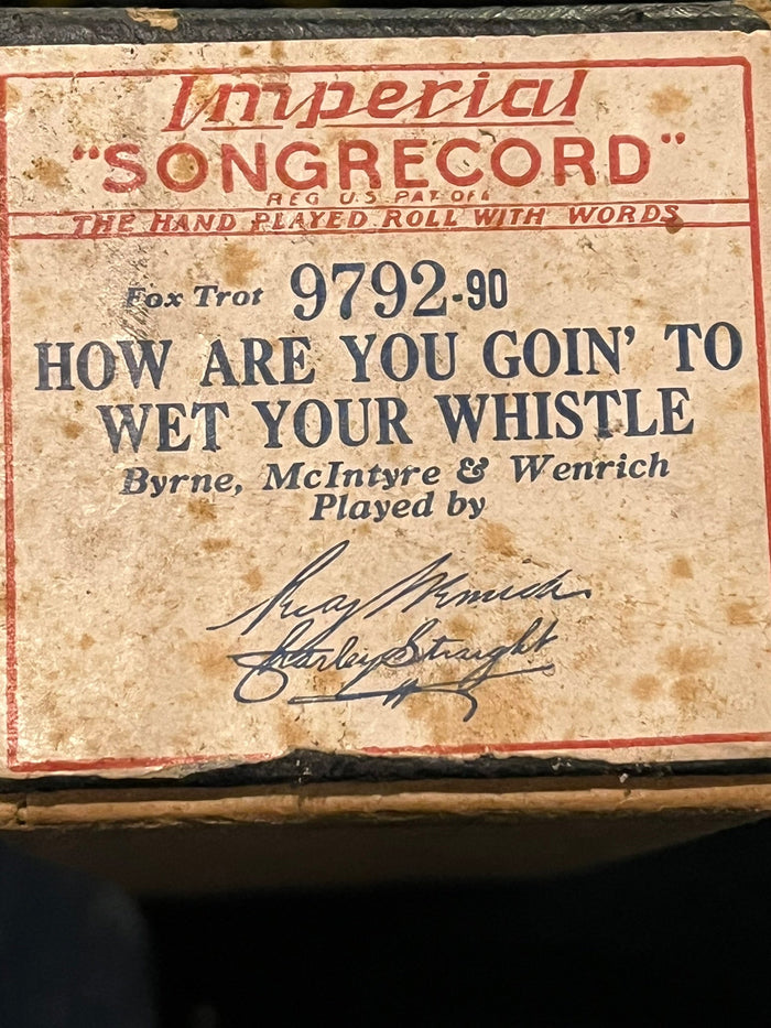 How Are You Going to Wet Your Whistle